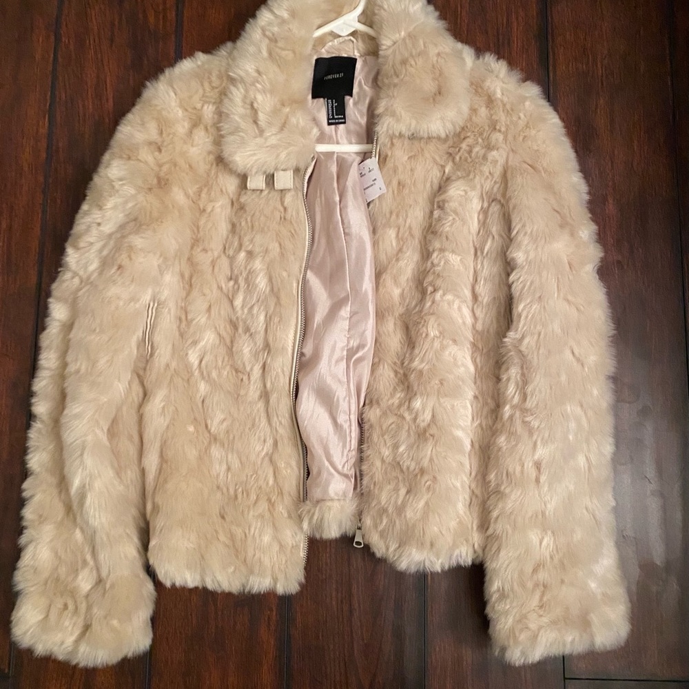 Faux fur coat